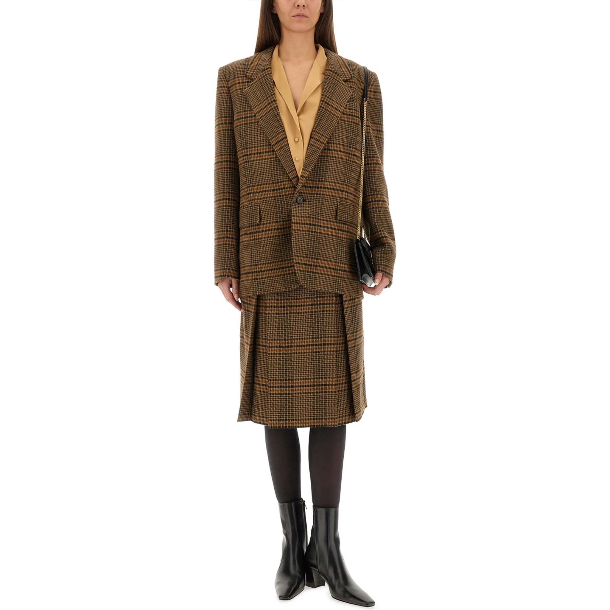 WOOL AND CASHMERE MIDI SKIRT