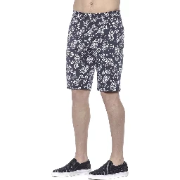 Blue Cotton Men's Bermuda Shorts