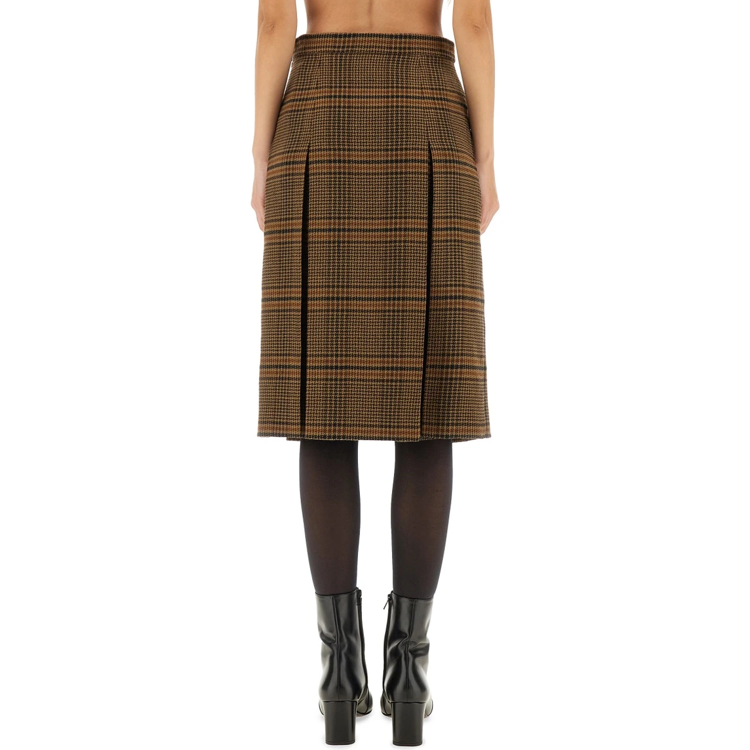 WOOL AND CASHMERE MIDI SKIRT