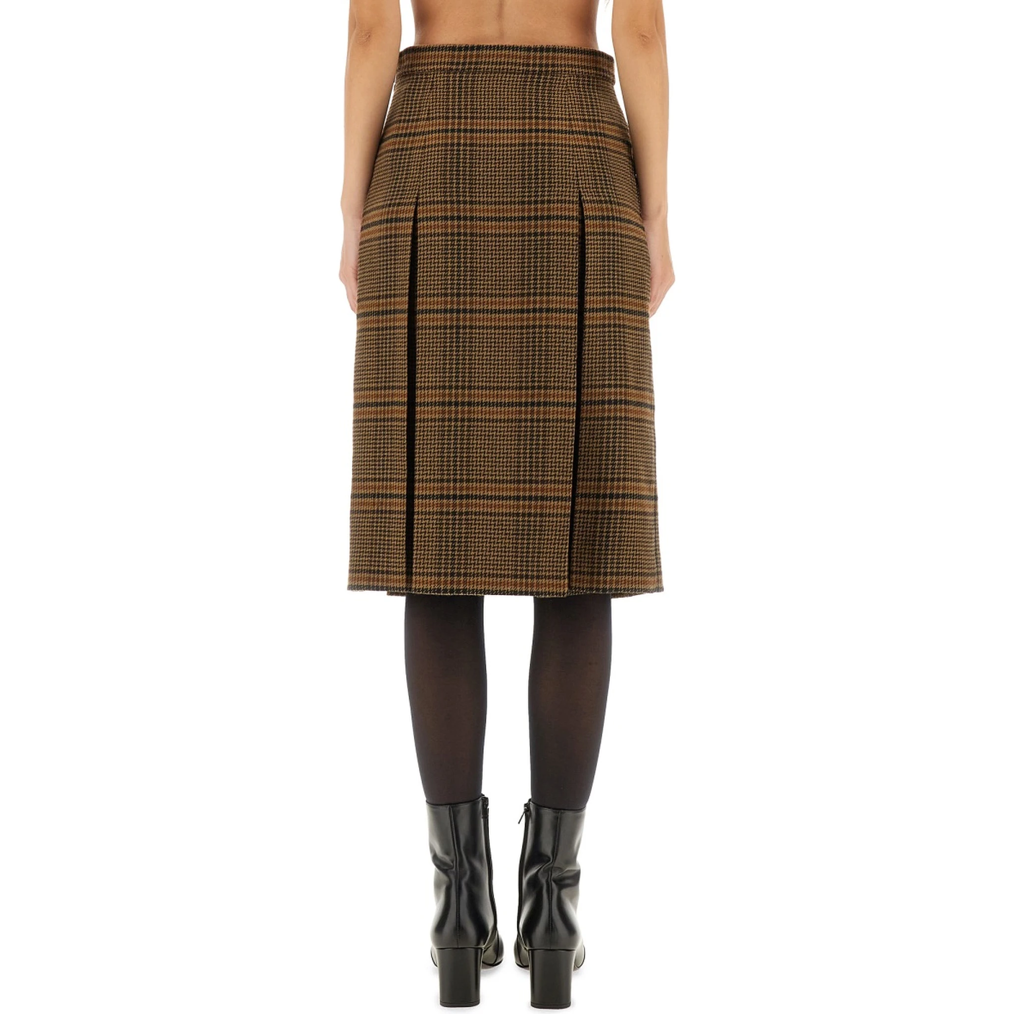 WOOL AND CASHMERE MIDI SKIRT