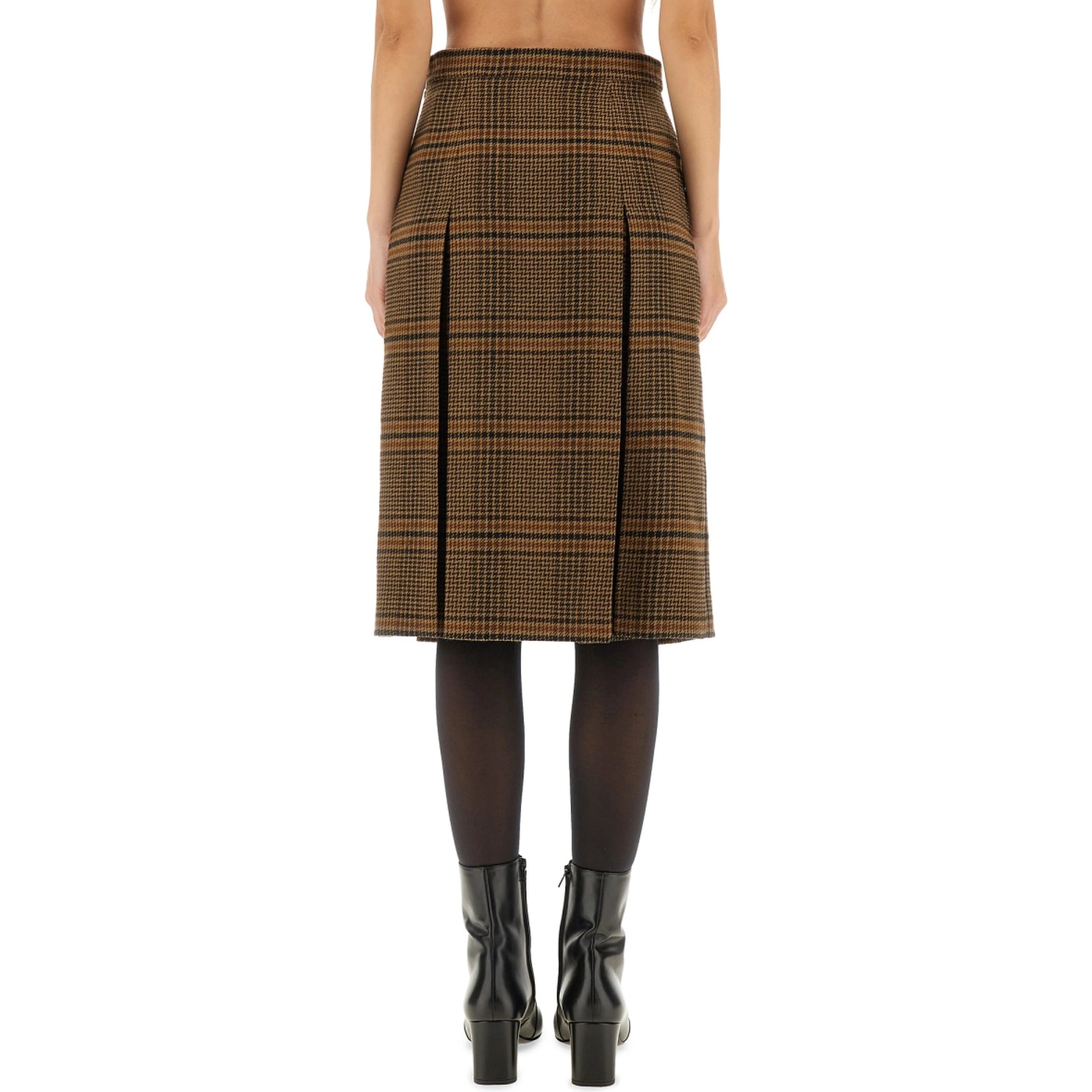 WOOL AND CASHMERE MIDI SKIRT