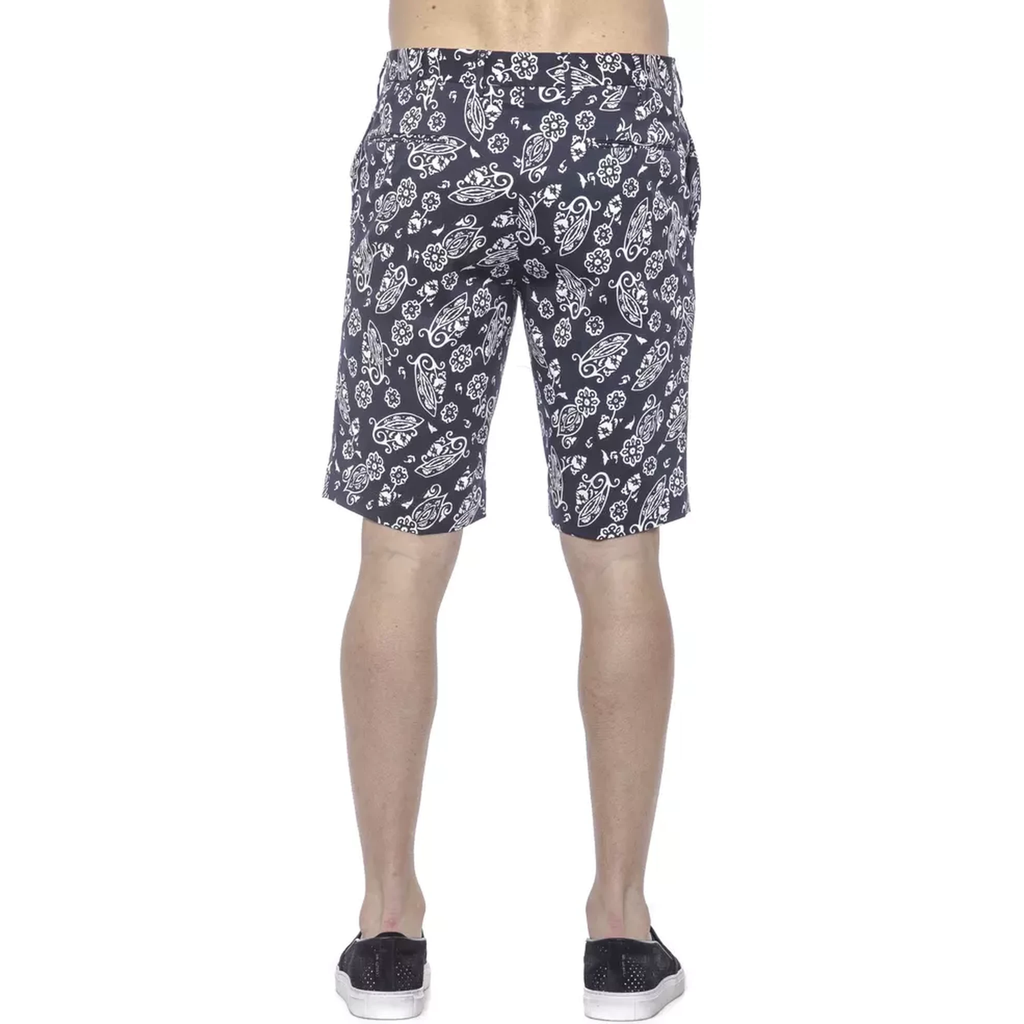 Blue Cotton Men's Bermuda Shorts