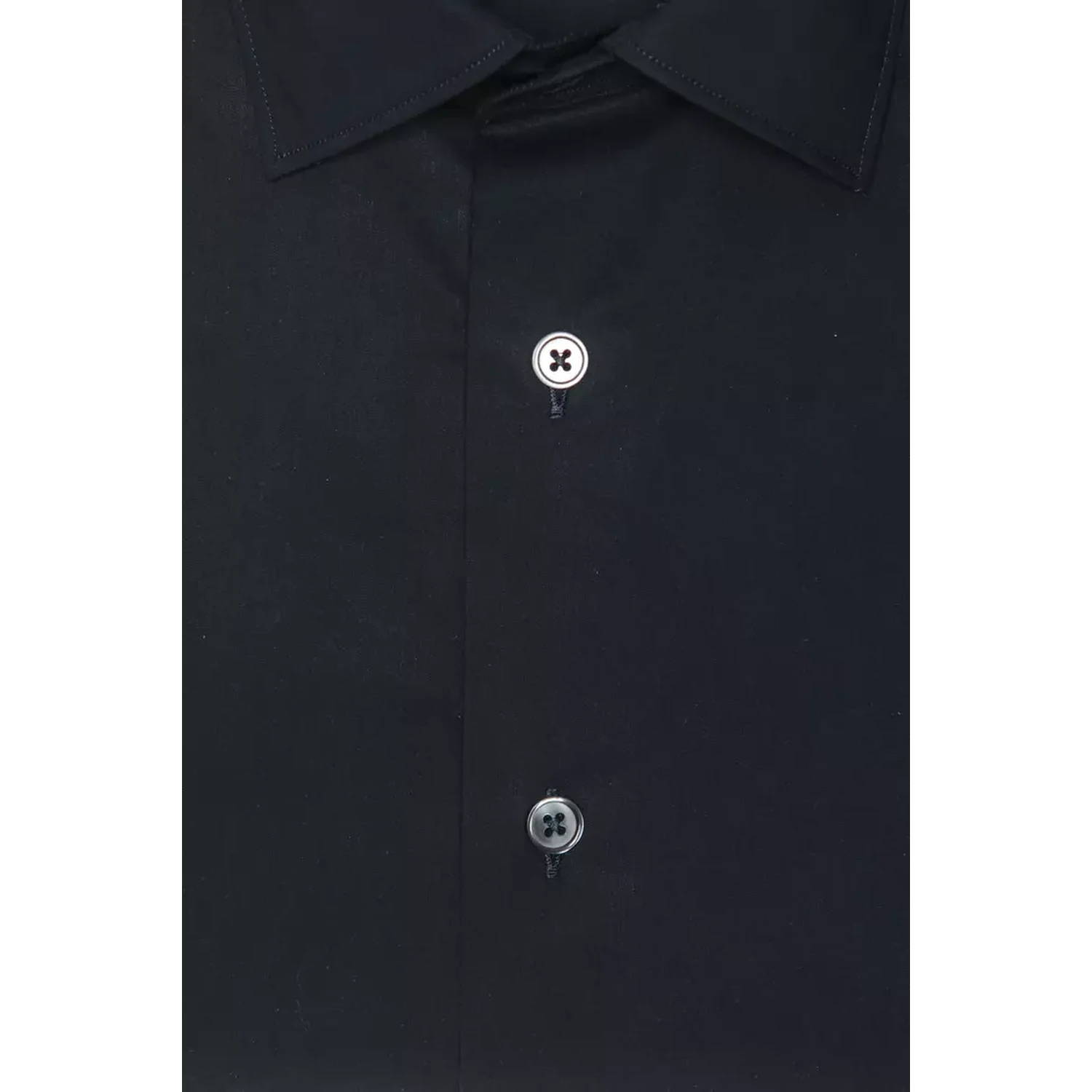 Black Cotton Men Shirt