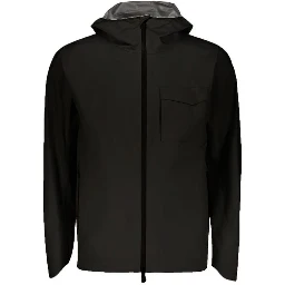 Black Polyester Shell Jacket