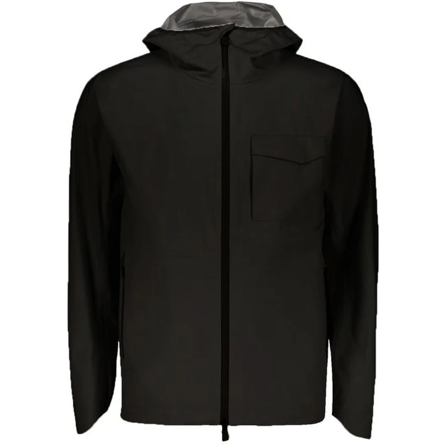Black Polyester Shell Jacket