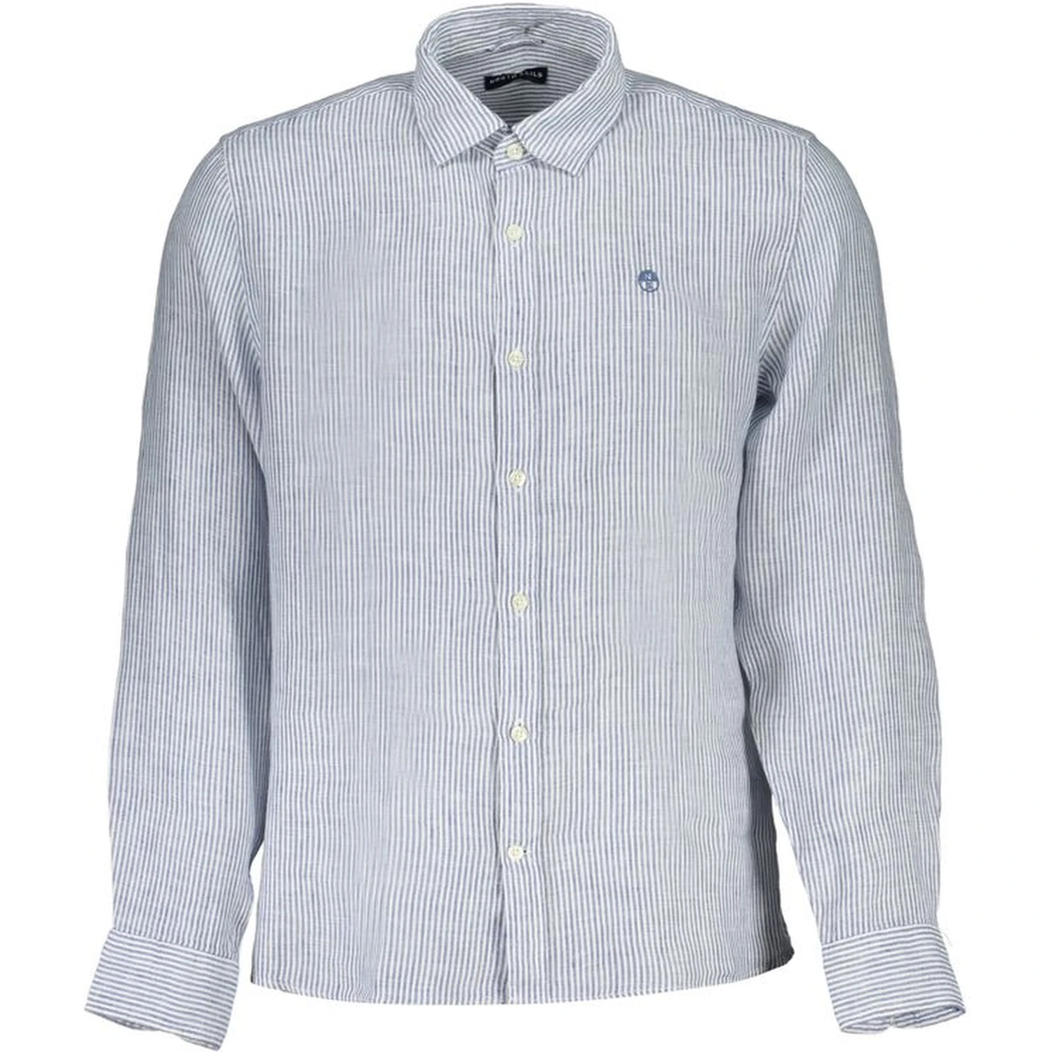 Blue Linen Men Shirt