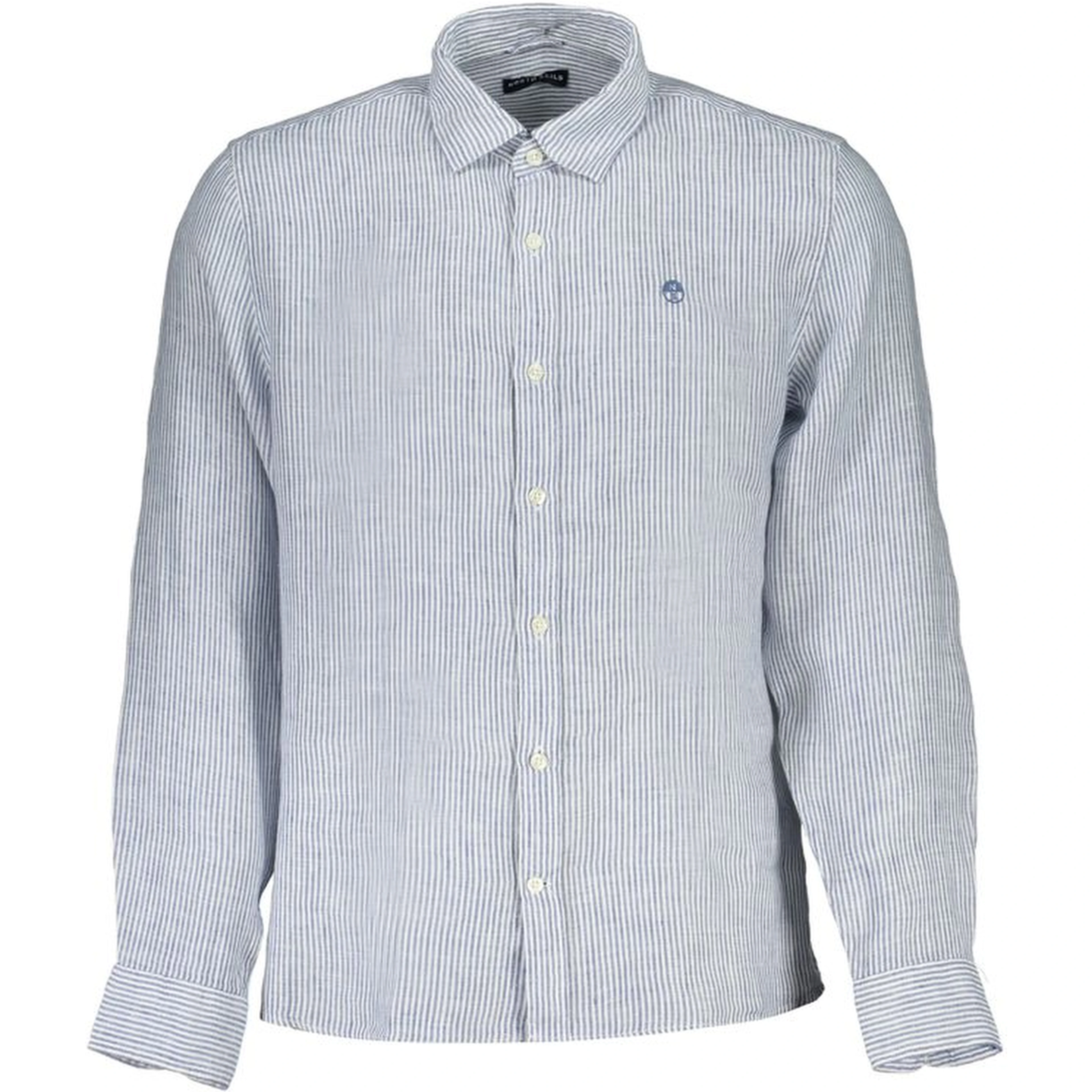 Blue Linen Men Shirt