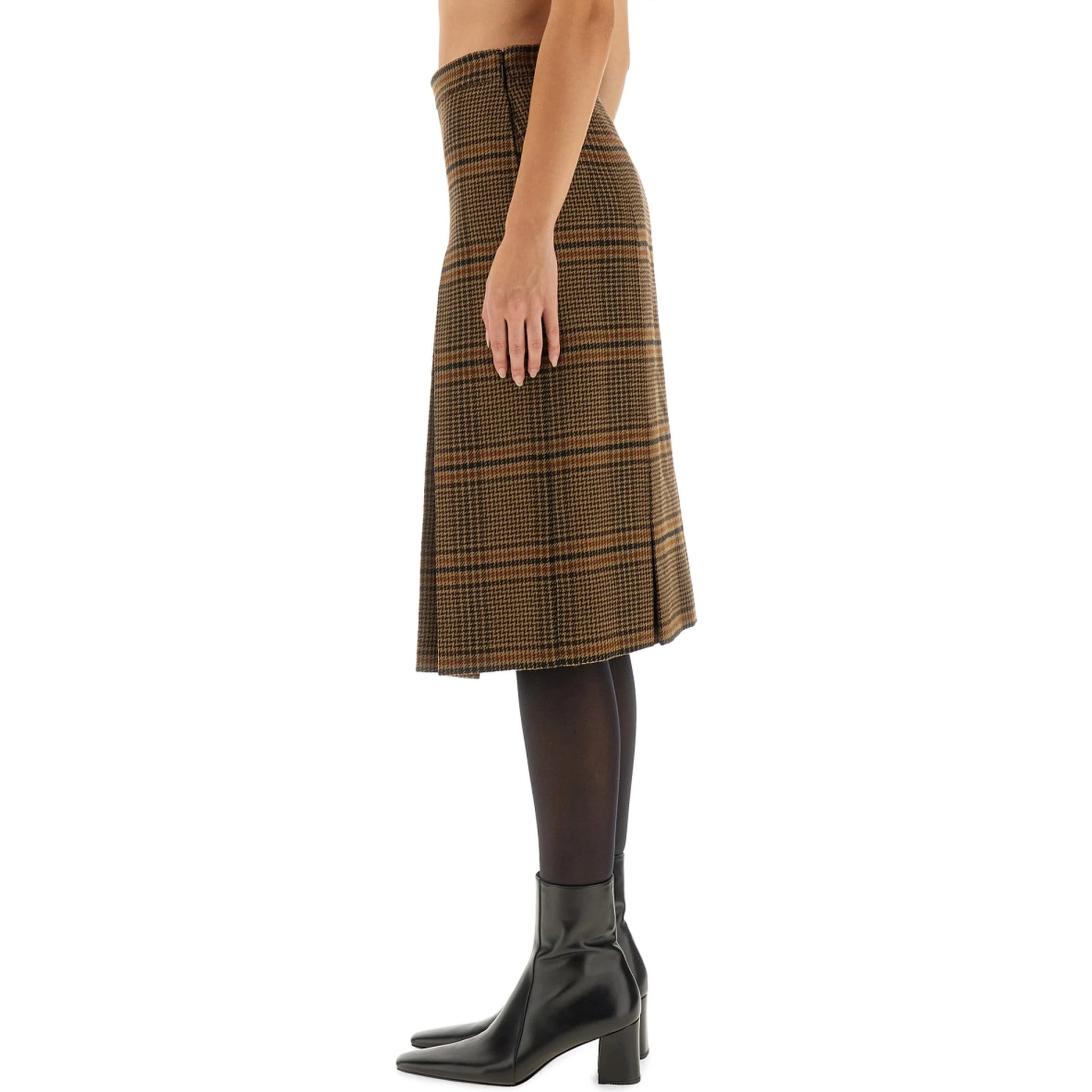 WOOL AND CASHMERE MIDI SKIRT