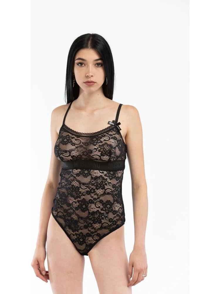 Black Polyamide Bodysuit