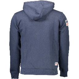 Blue Cotton Men's Sweatshirt