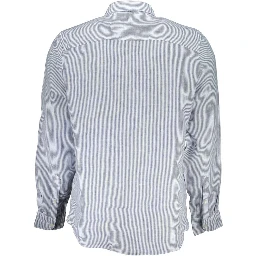 Blue Linen Men Shirt