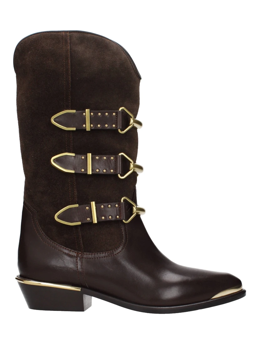 Brown Leather Ankle Boots