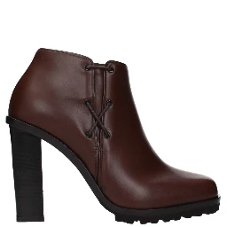 Brown Leather Ankle Boots