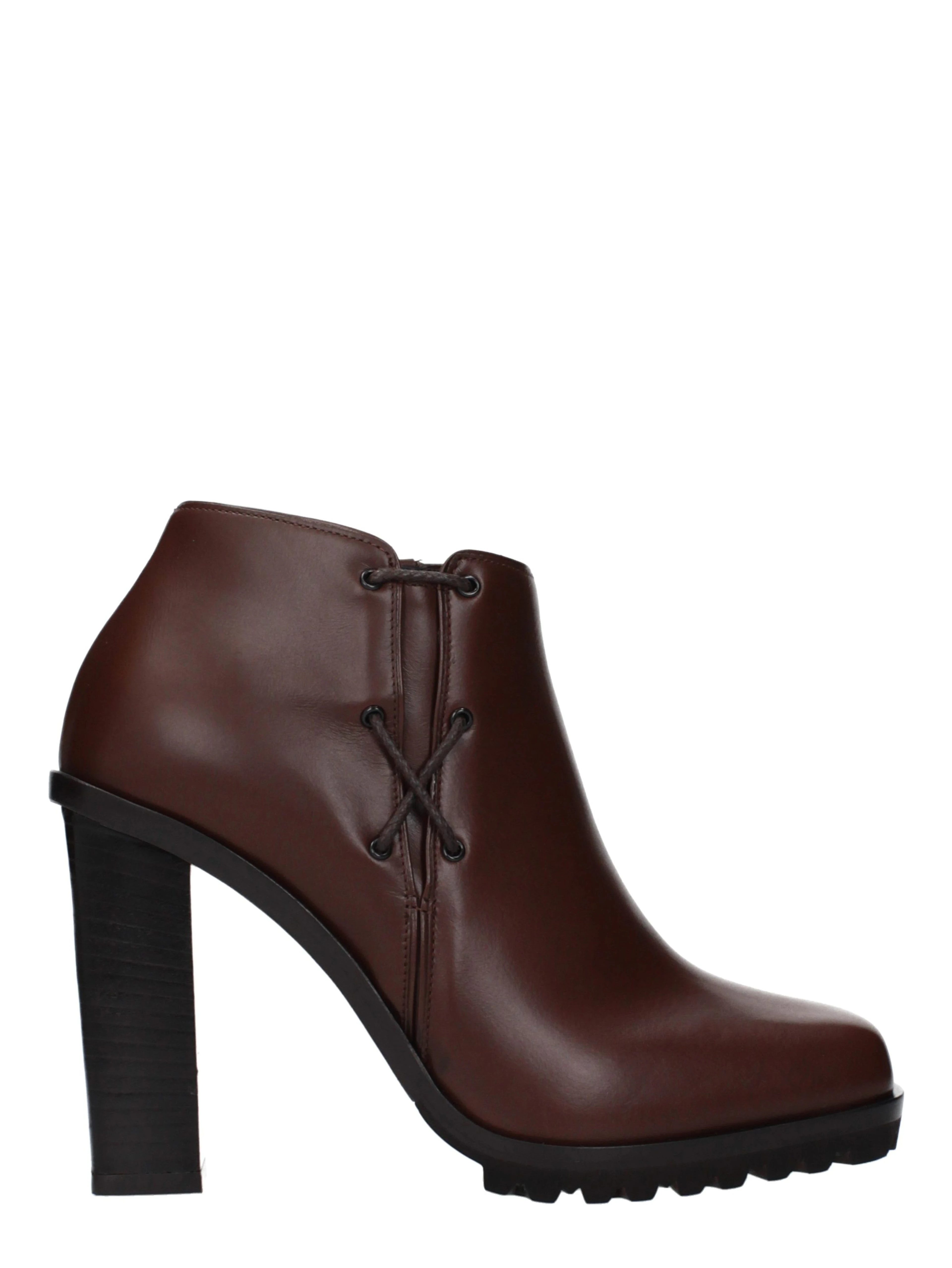 Brown Leather Ankle Boots