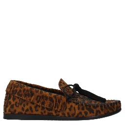 Brown Leather Slip-On Loafers