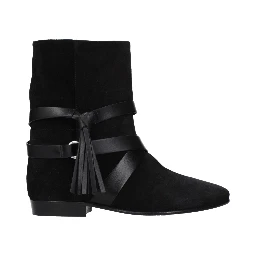 Black Leather Ankle Boots