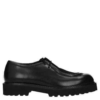 Black Leather Oxfords And Derbies