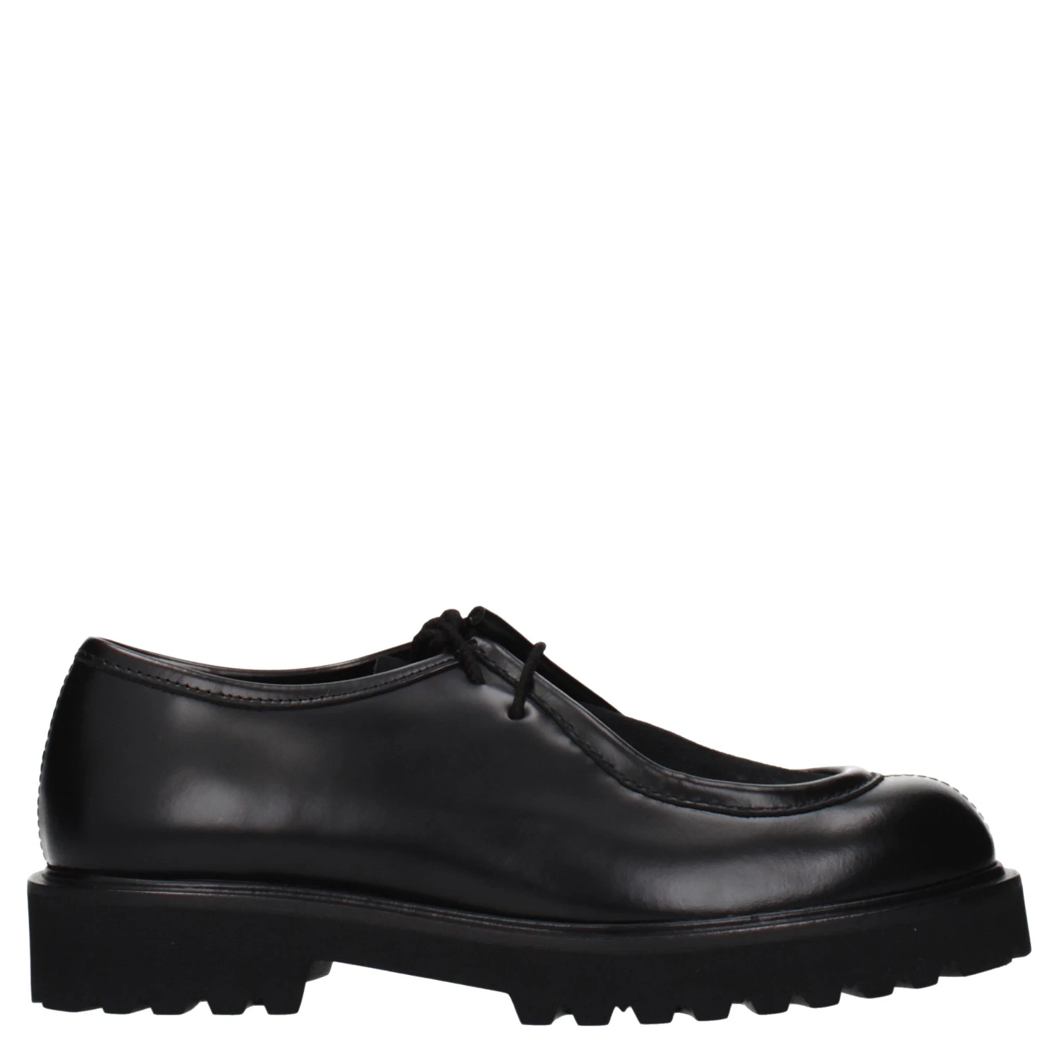 Black Leather Oxfords And Derbies