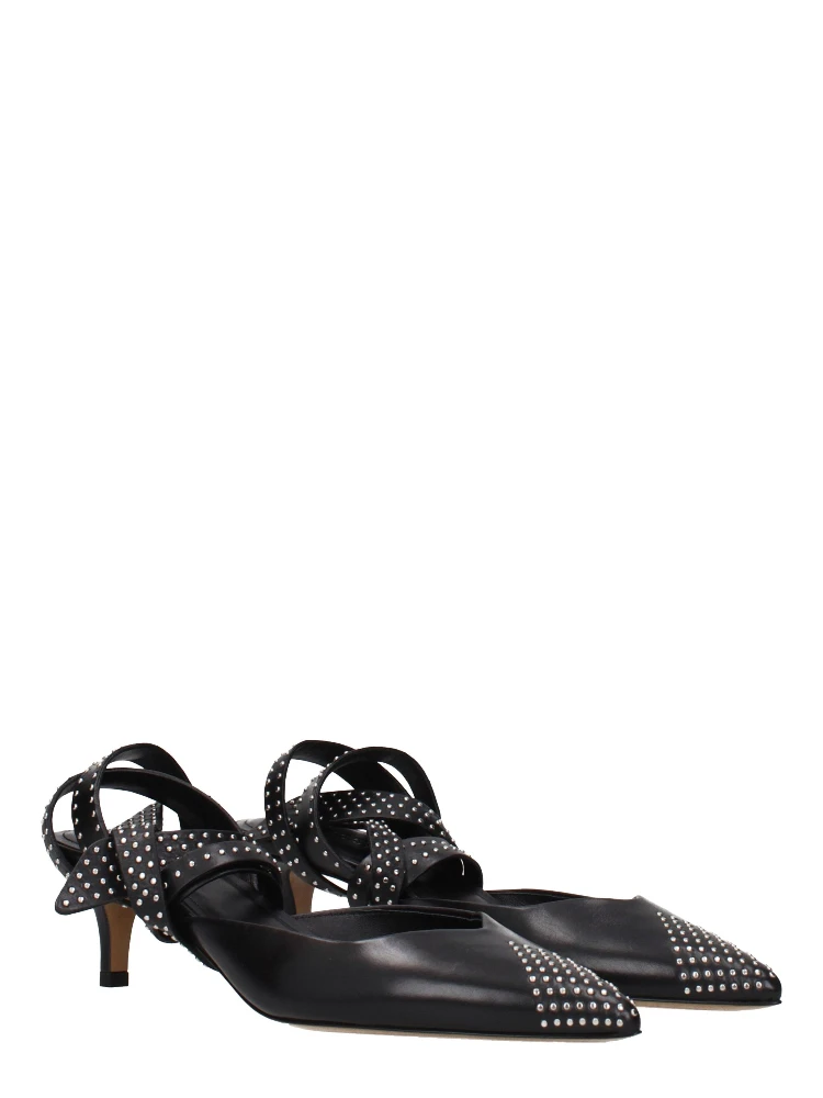 Black Leather High Heel Pumps alternative