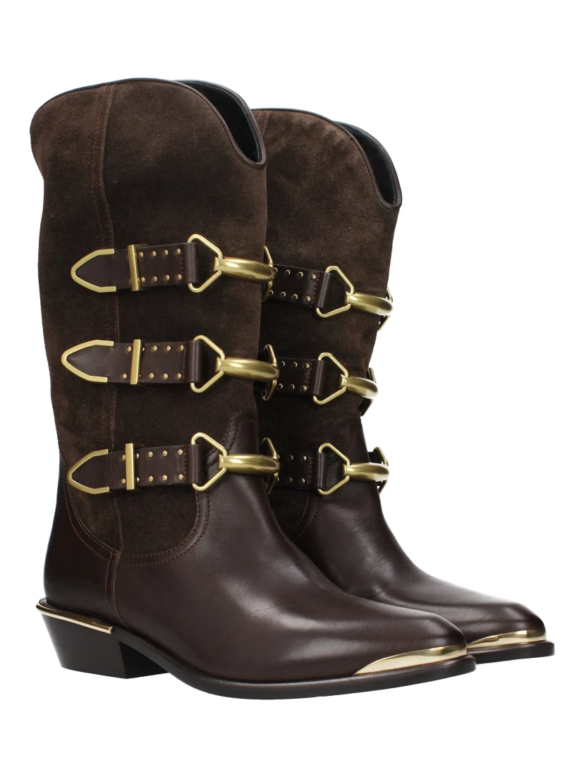 Brown Leather Ankle Boots