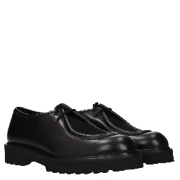 Black Leather Oxfords And Derbies