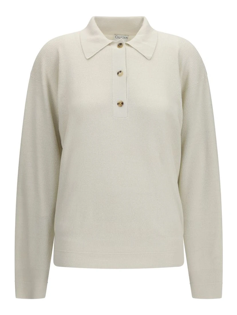 Beige Silk Sweatshirt