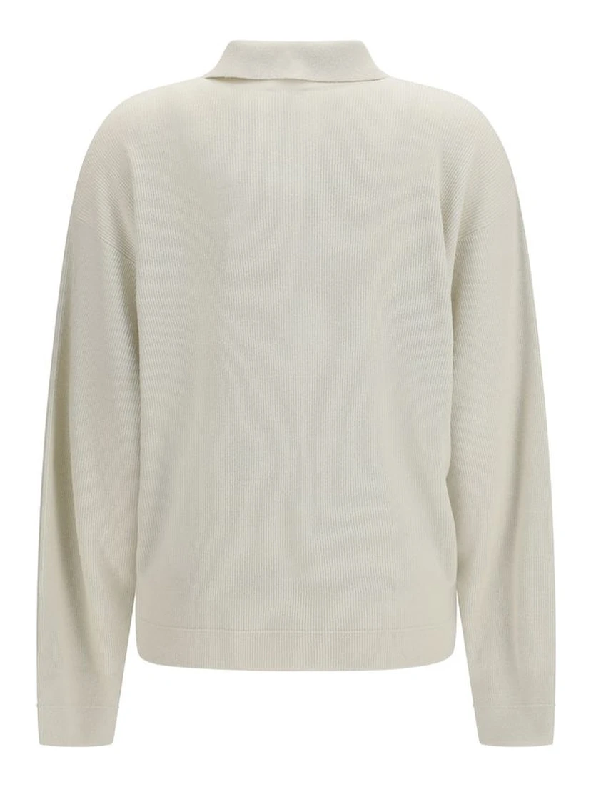 Beige Silk Sweatshirt