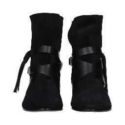 Black Leather Ankle Boots