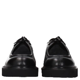 Black Leather Oxfords And Derbies