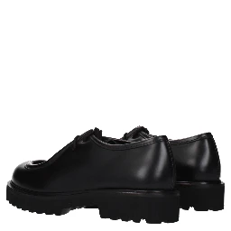 Black Leather Oxfords And Derbies