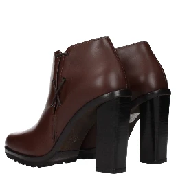 Brown Leather Ankle Boots
