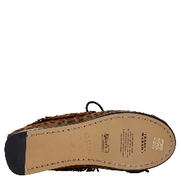 Brown Leather Slip-On Loafers