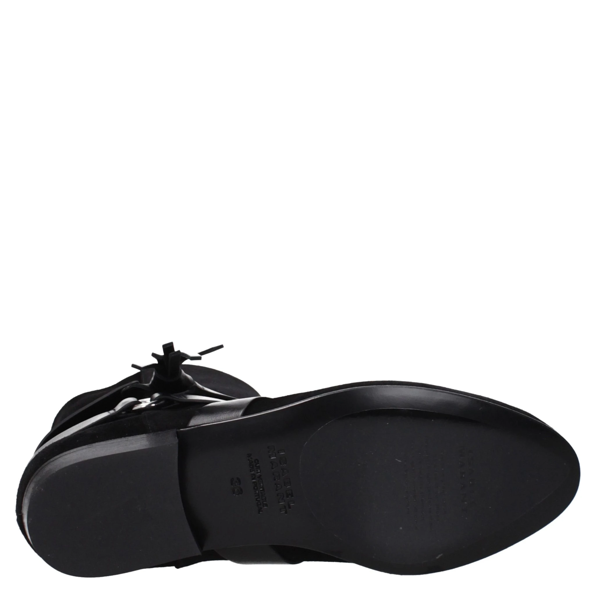 Black Leather Ankle Boots