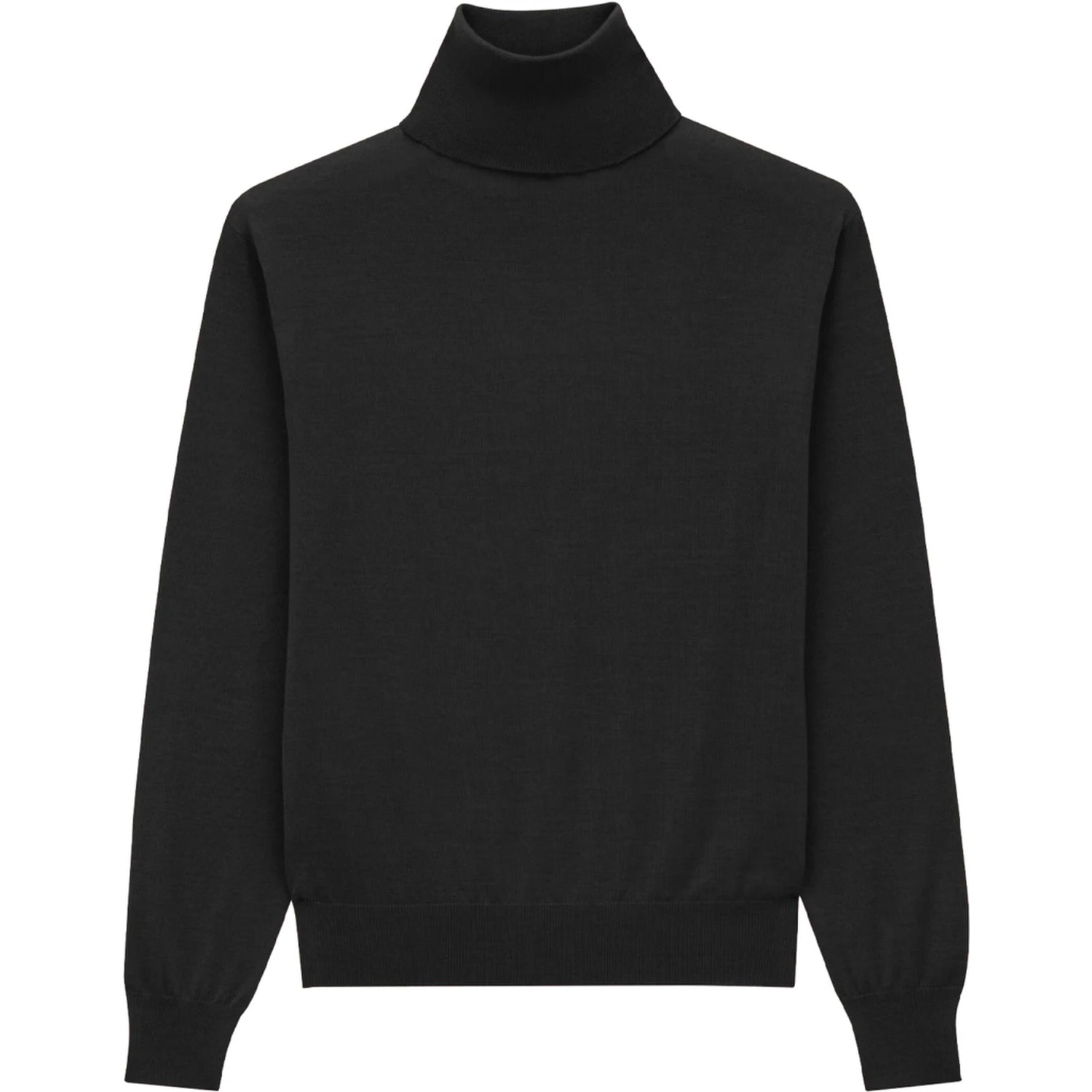 CASHMERE, WOOL AND SILK TURTLENECK PULLOVER