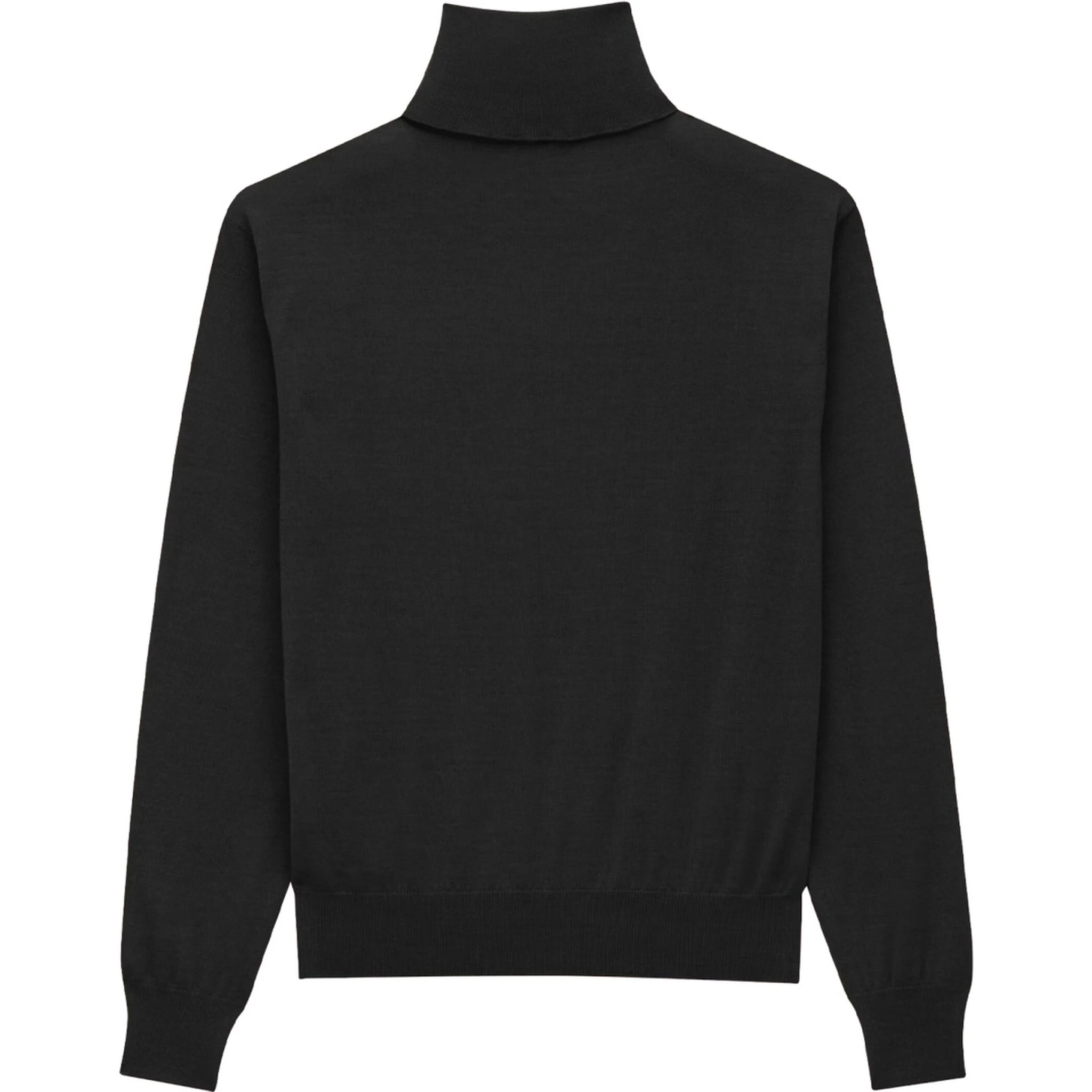 CASHMERE, WOOL AND SILK TURTLENECK PULLOVER