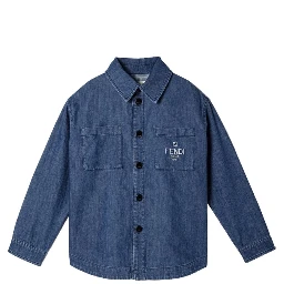 DENIM SHIRT WITH LOGO