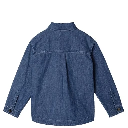 DENIM SHIRT WITH LOGO