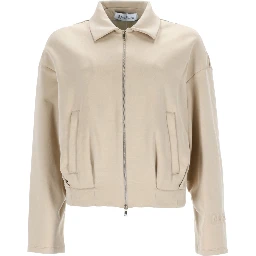 SILK AND COTTON CROP SWEATSHIRT