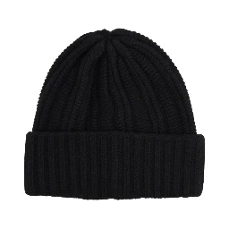 CASHMERE CAP WITH LOGO