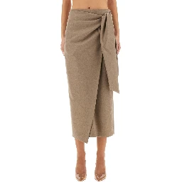 "BINGO" WRAP SKIRT