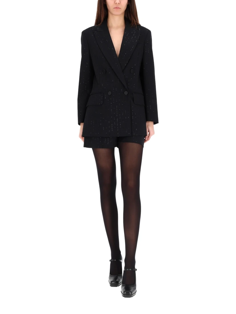 DOUBLE-BREASTED JACKET WITH RHINESTONE DETAILS