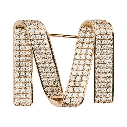BROOCH WITH LOGO