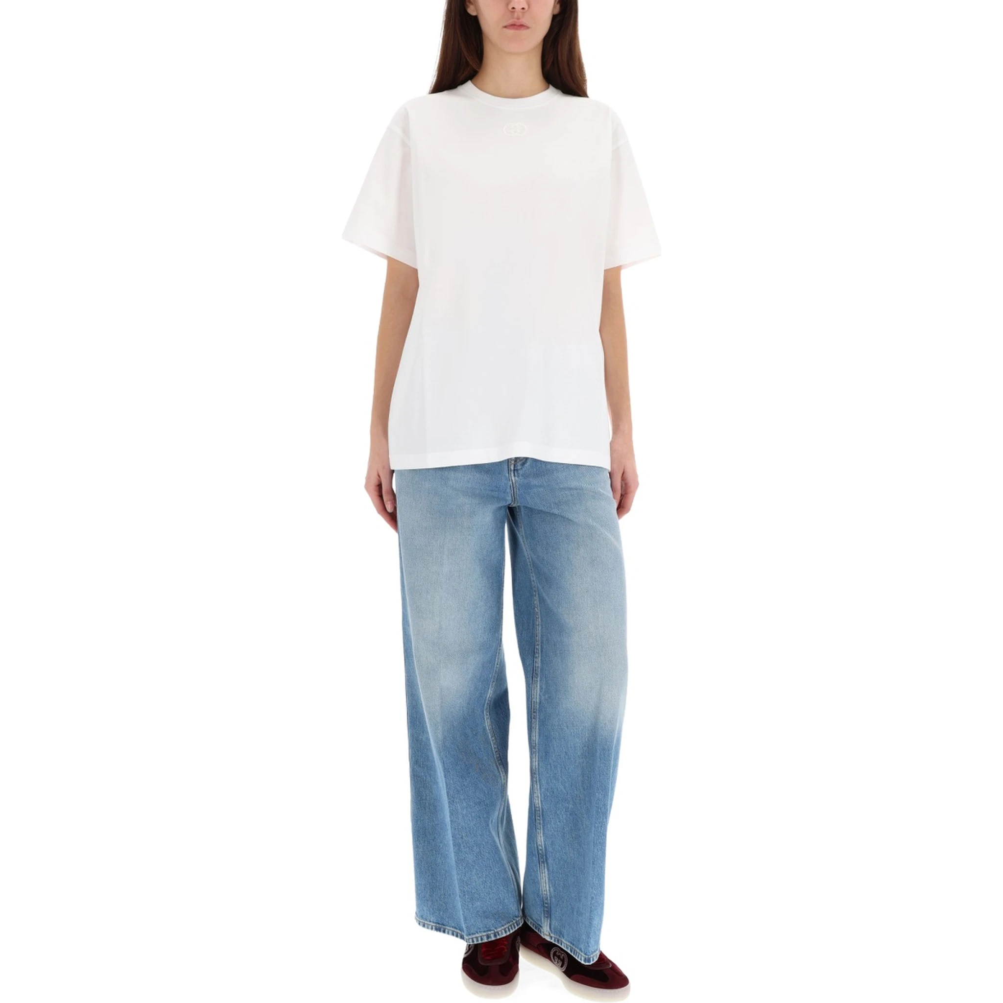 T-SHIRT WITH LOGO EMBROIDERY
