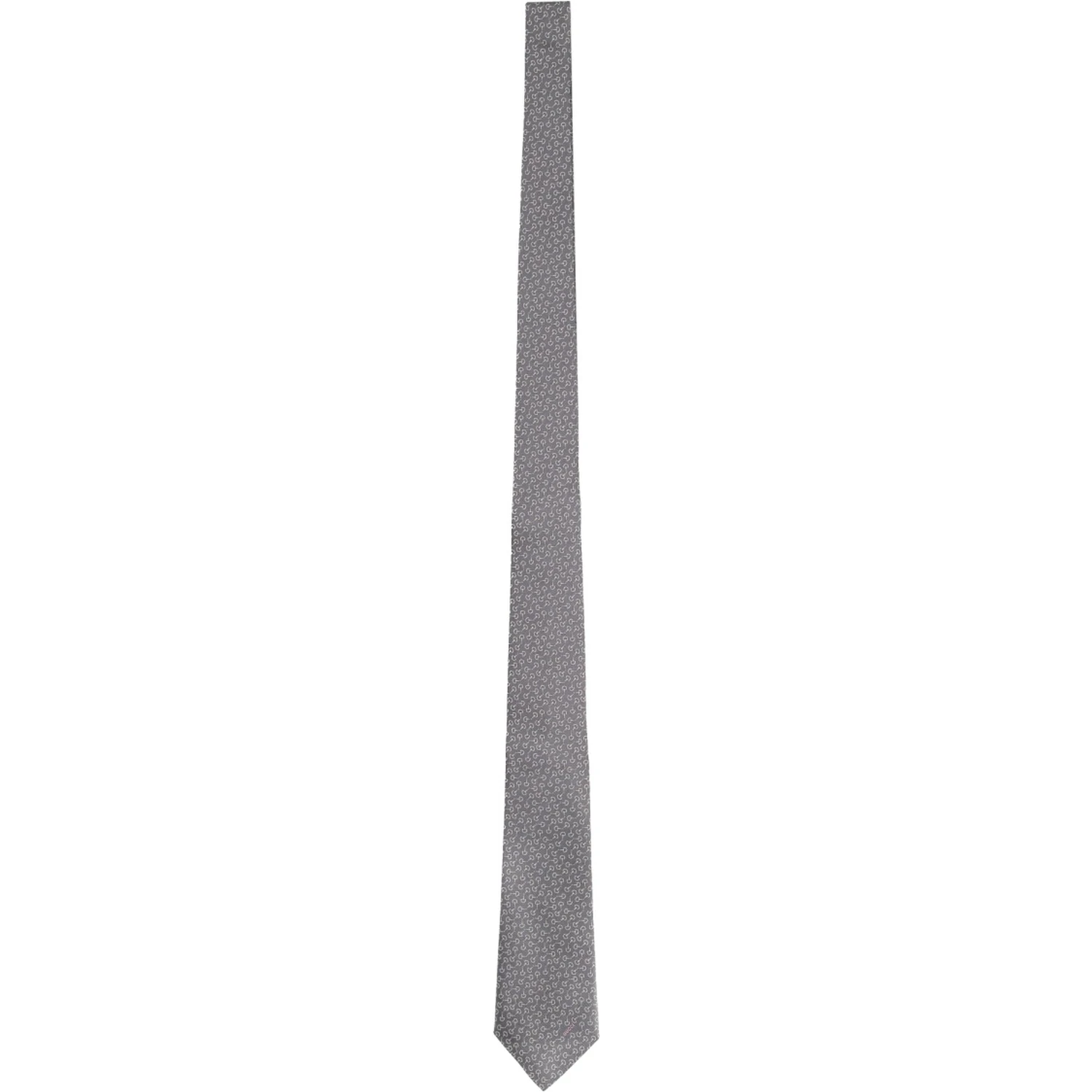 SILK TIE WITH CLAMPS