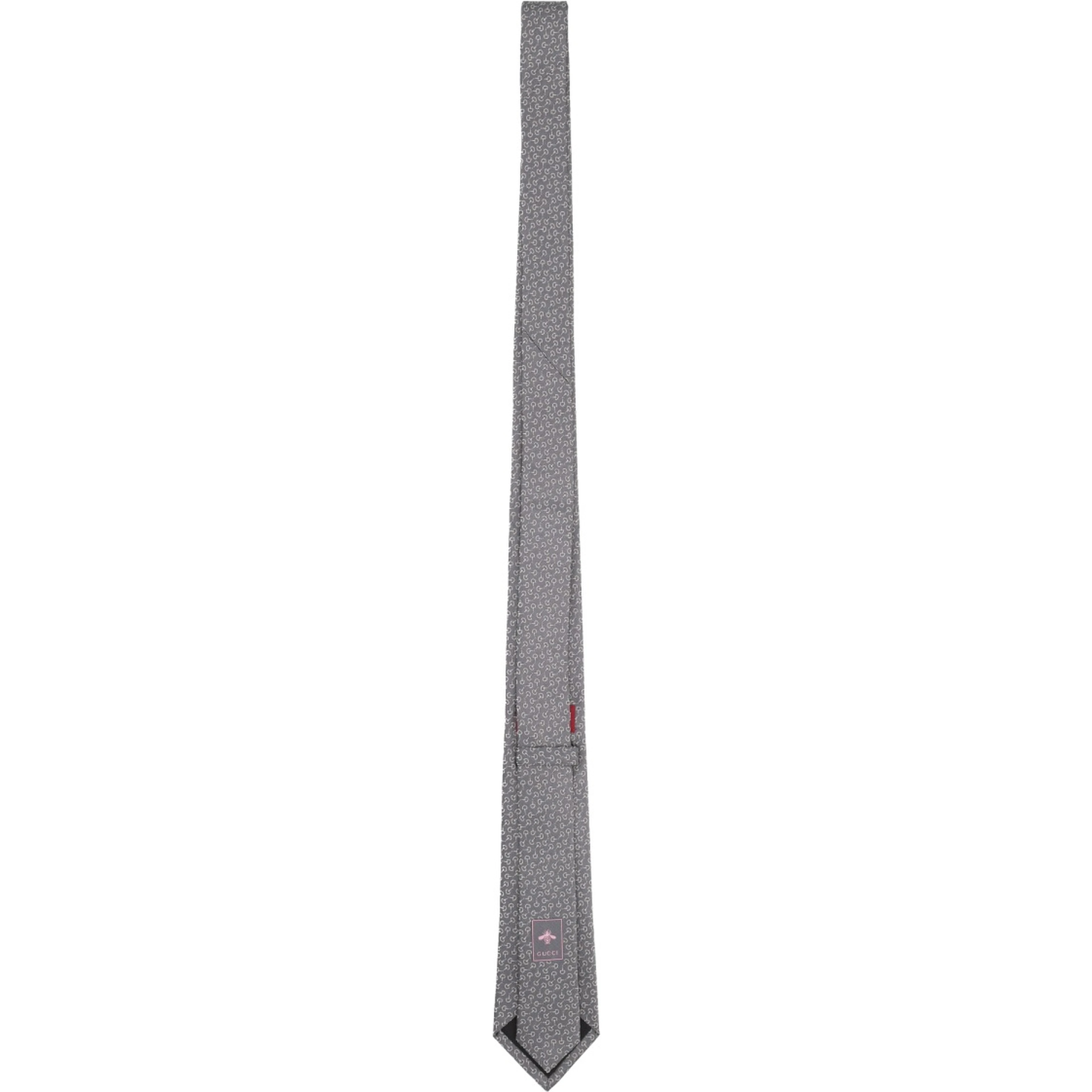 SILK TIE WITH CLAMPS