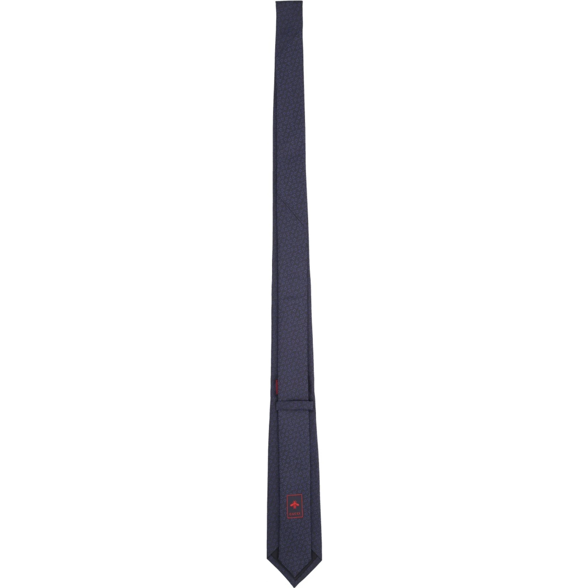 SILK TIE WITH CLAMPS