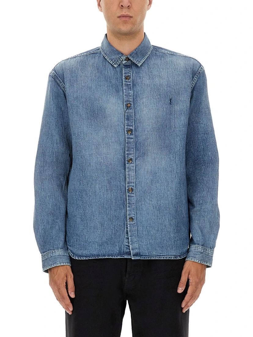 DENIM "CASSANDRE" SHIRT