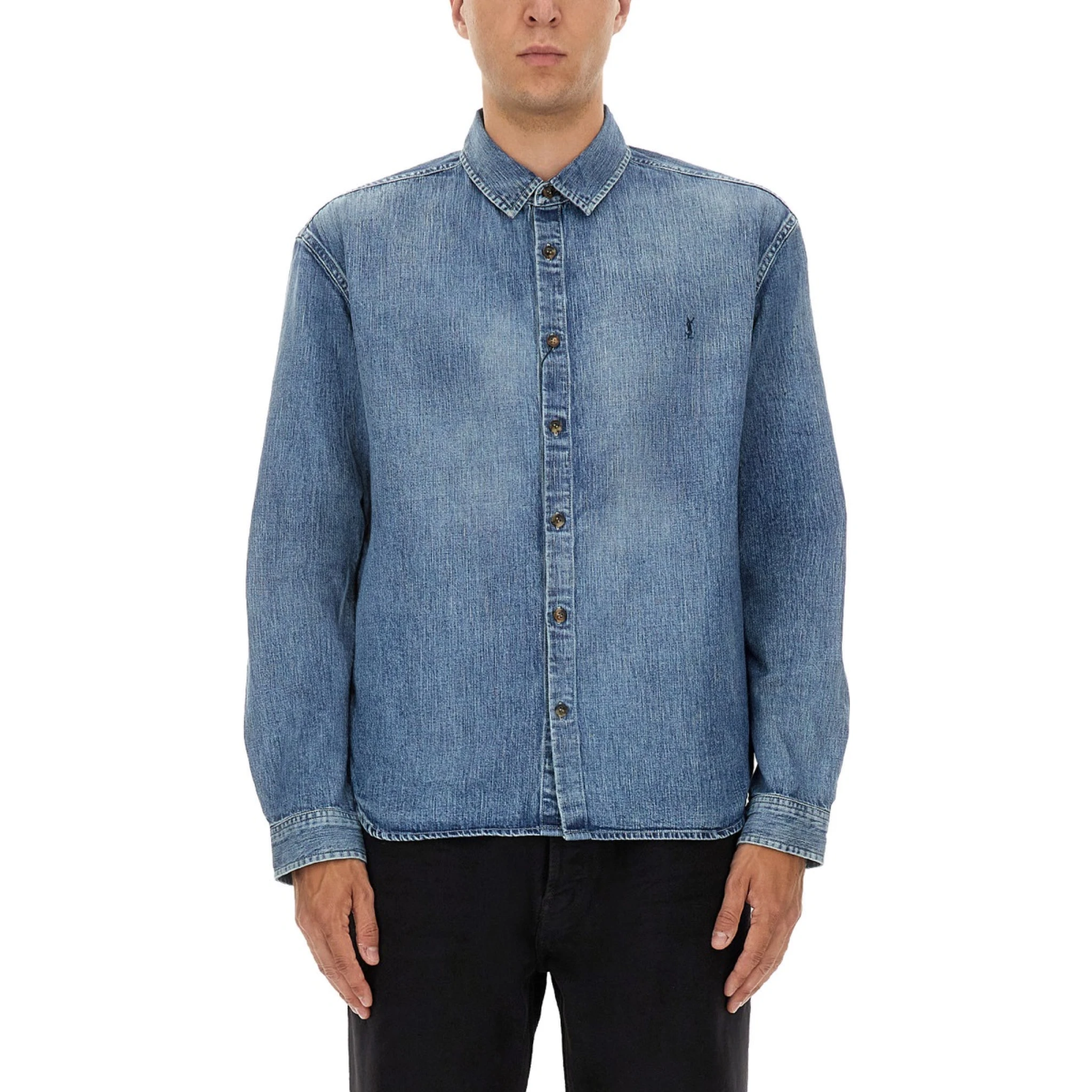 DENIM "CASSANDRE" SHIRT