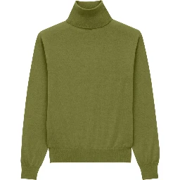 CASHMERE, WOOL AND SILK TURTLENECK