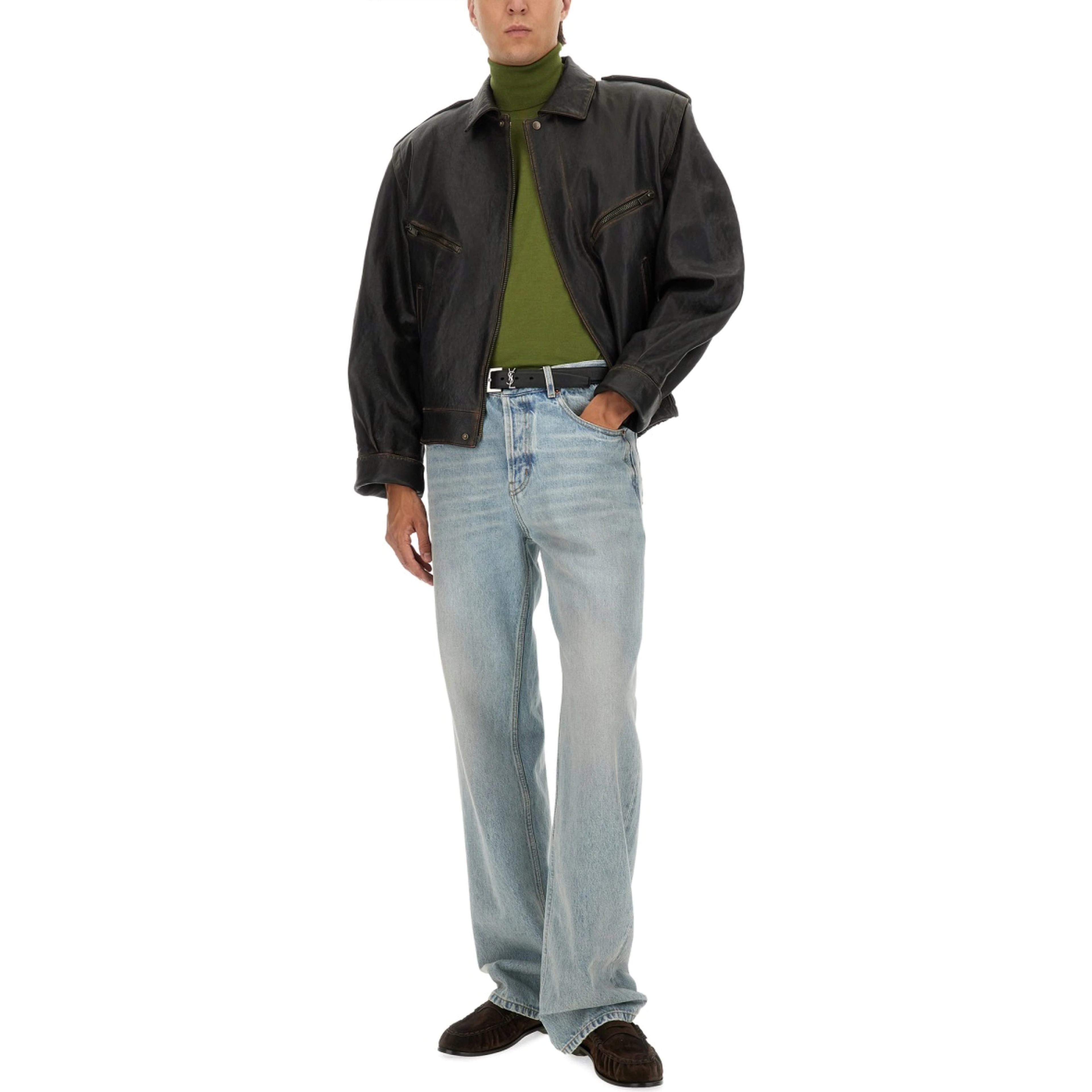 CASHMERE, WOOL AND SILK TURTLENECK